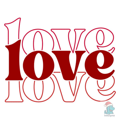 Love Valentine Heat Transfer Decal