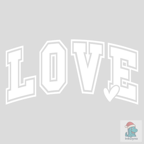 Varsity Love Valentine's Design - DTF Transfer
