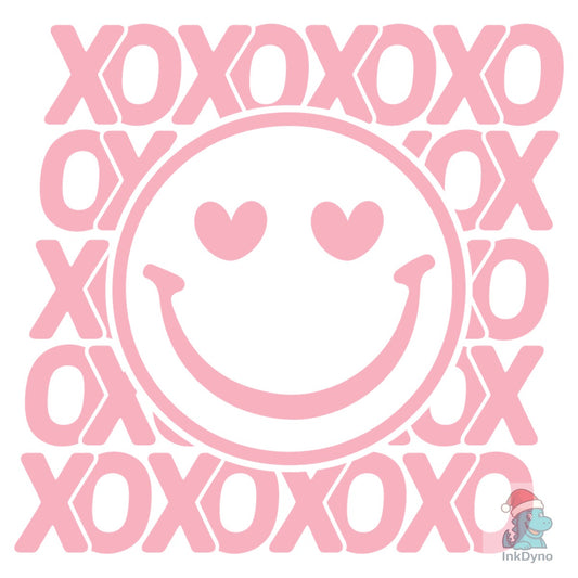 XOXO Heart-Eyes Smiley - DTF Transfer