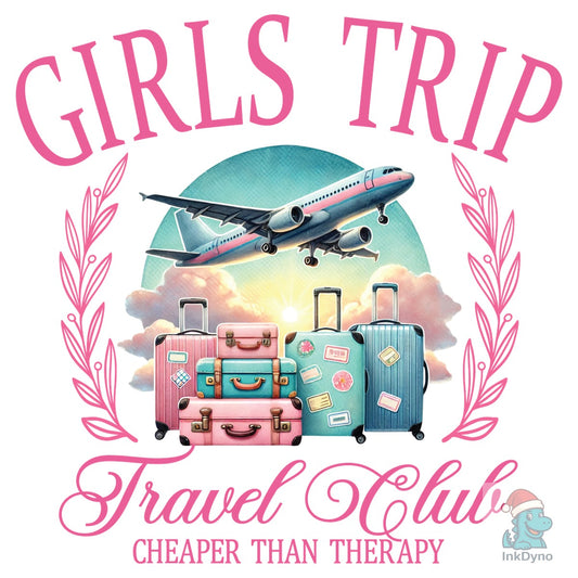 Girls Trip Travel Club Luggage Design - DTF Transfer