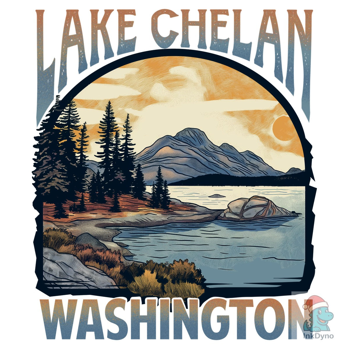 Lakes of the USA T-shirt Design