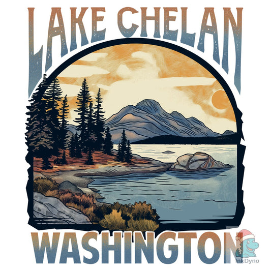 Lakes of the USA T-shirt Design - DTF Transfer