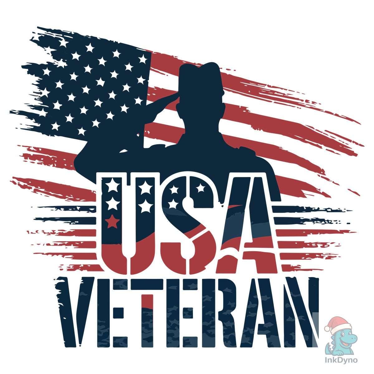 USA Veteran American Flag Sublimation
