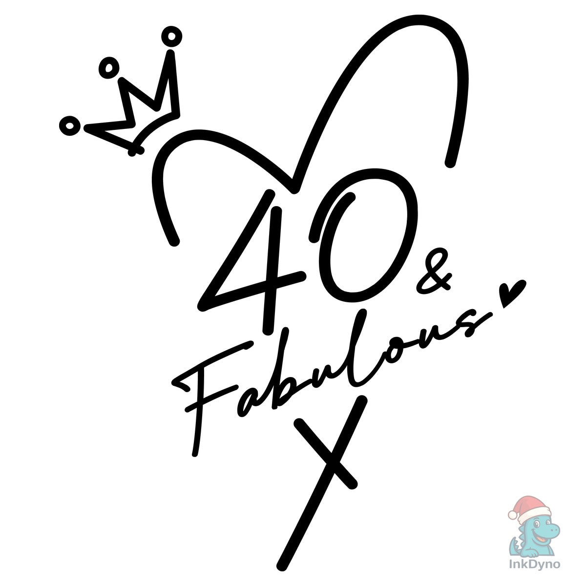 40 & Fabulous 40th Birthday Sublimation