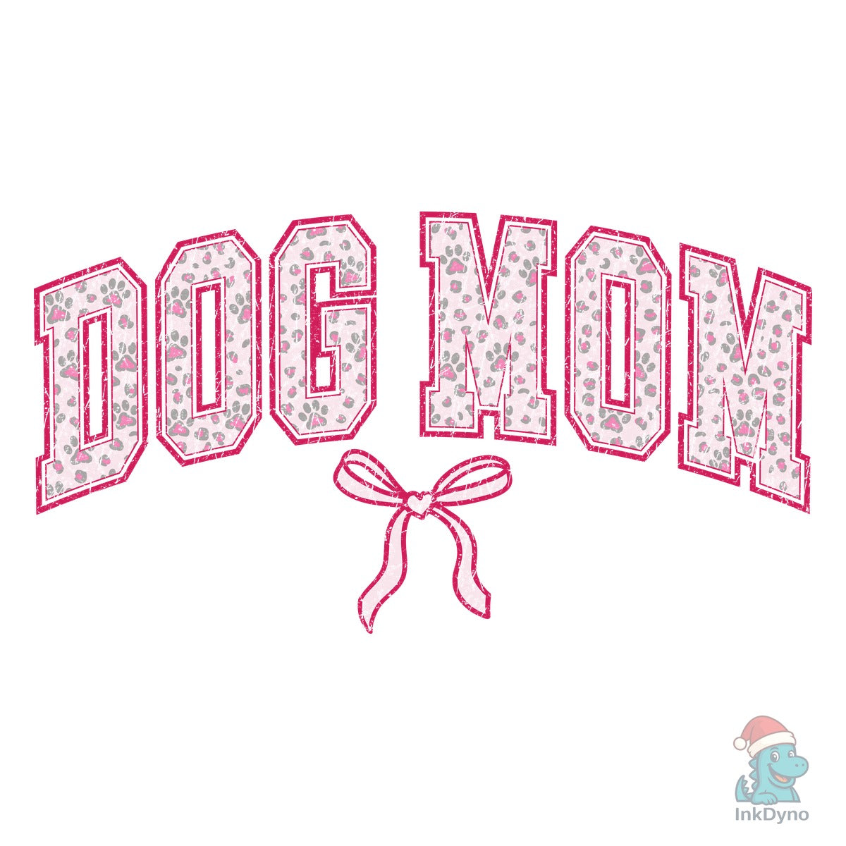 Coquette Dog Mom Pink Bow Varsity