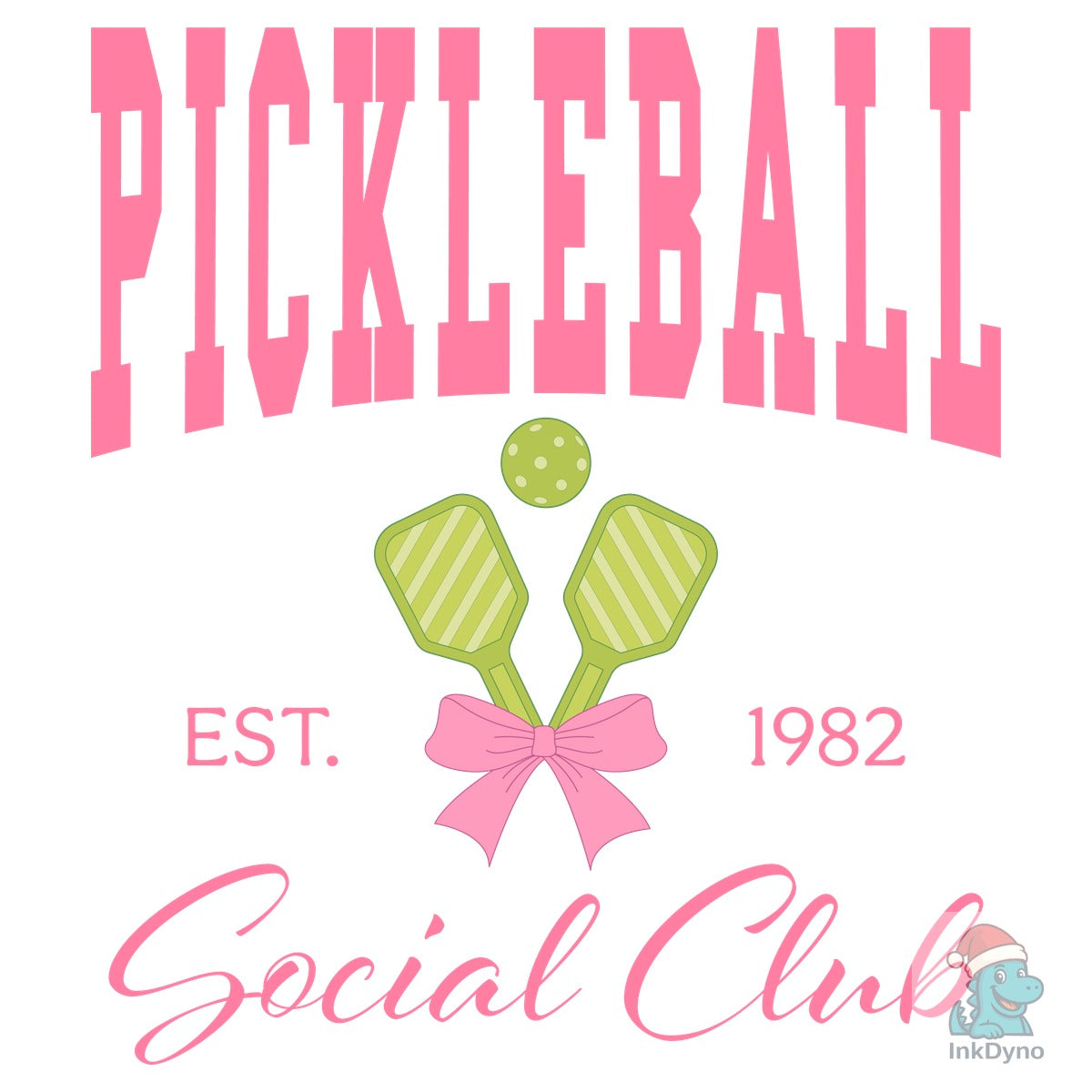 Pickleball Social Club Pink & Green