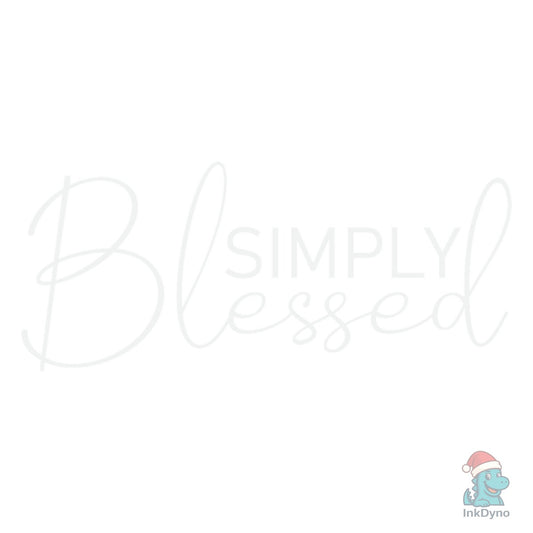 SIMPLY BLESSED T-SHIRT - DTF Transfer