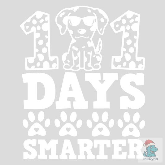 101 Days Smarter Dalmatian Dog - DTF Transfer
