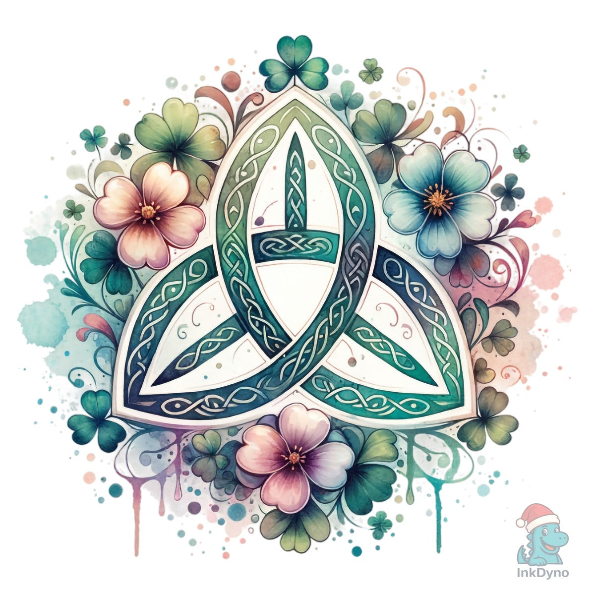 St Patricks Celtic Triquetra Sublimation
