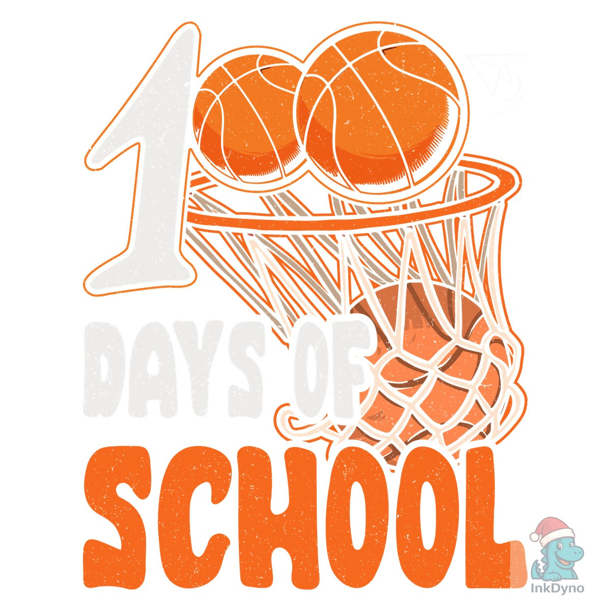 100 Days of School Basketball T-Shirt