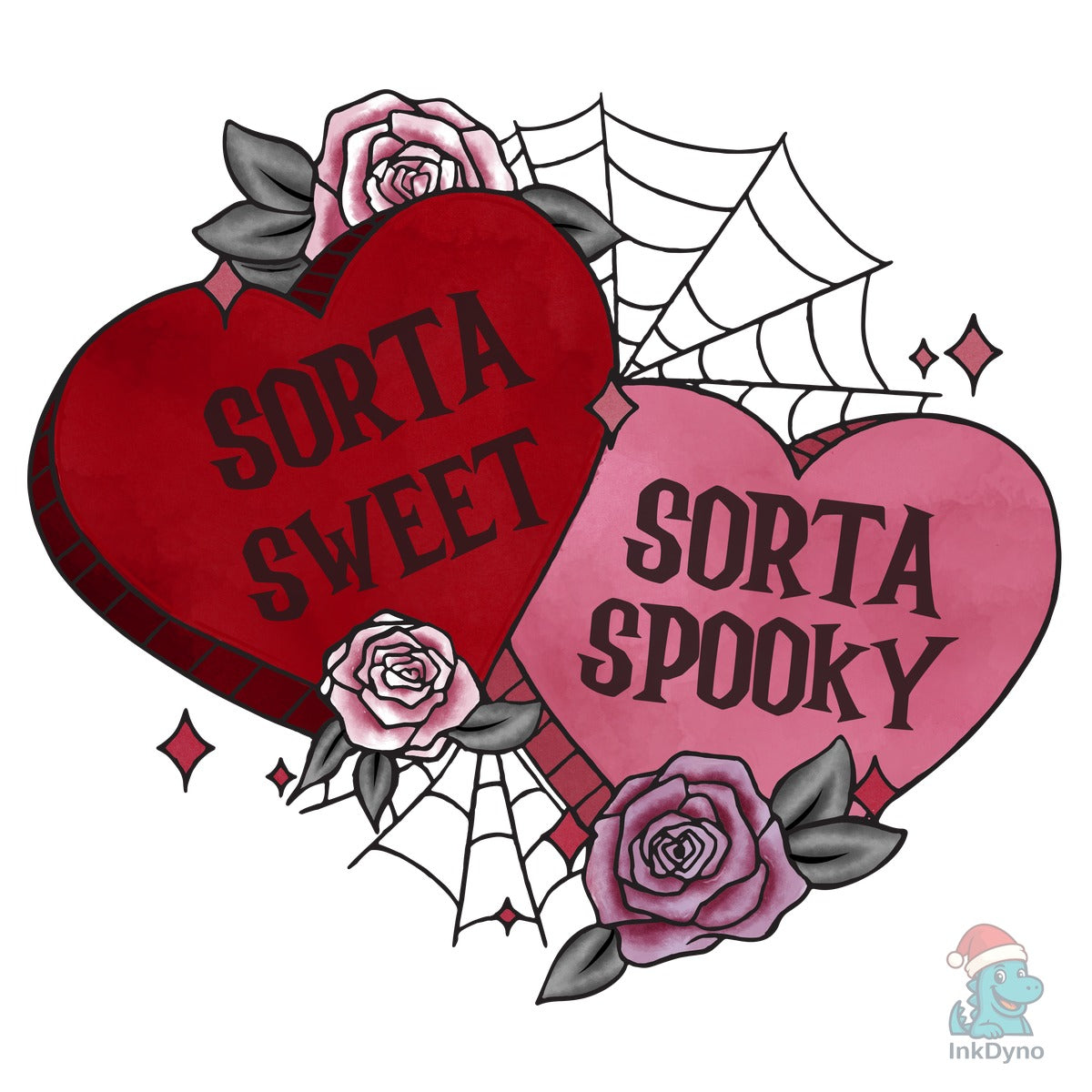 Spooky Gothic Valentine Heart Design