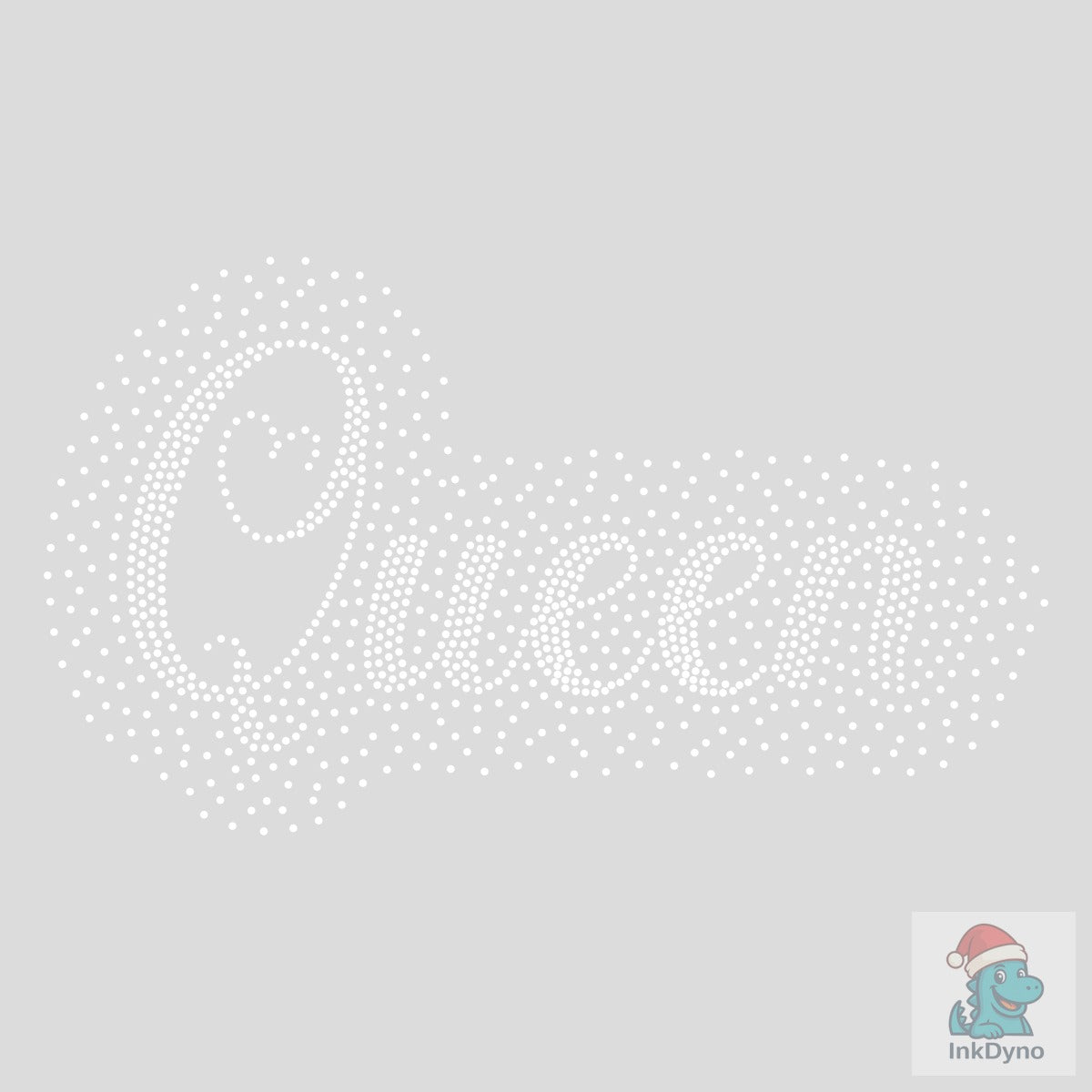 Rhinestone Template Design White Color
