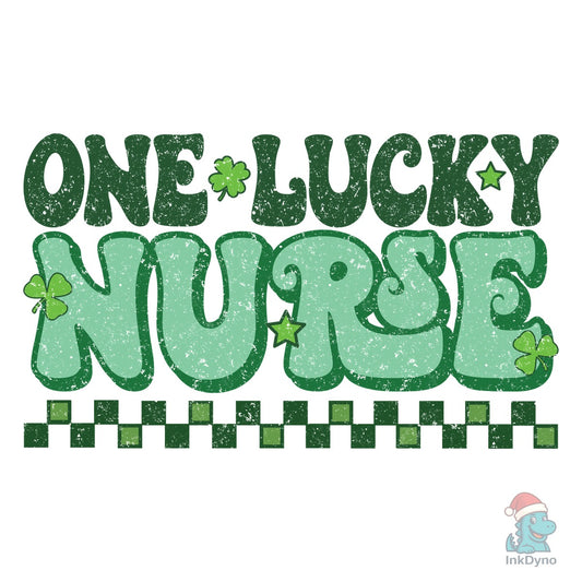 One Lucky Nurse - Retro St. Patrick's Day - DTF Transfer