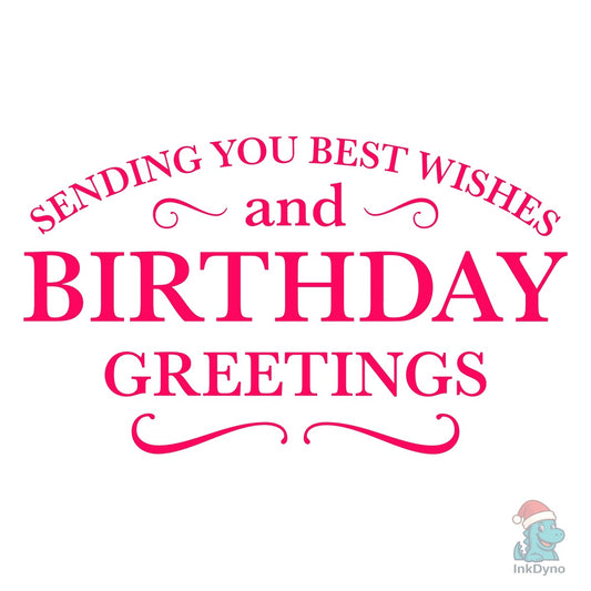 Birthday Greetings2 Sentiment - DTF Transfer