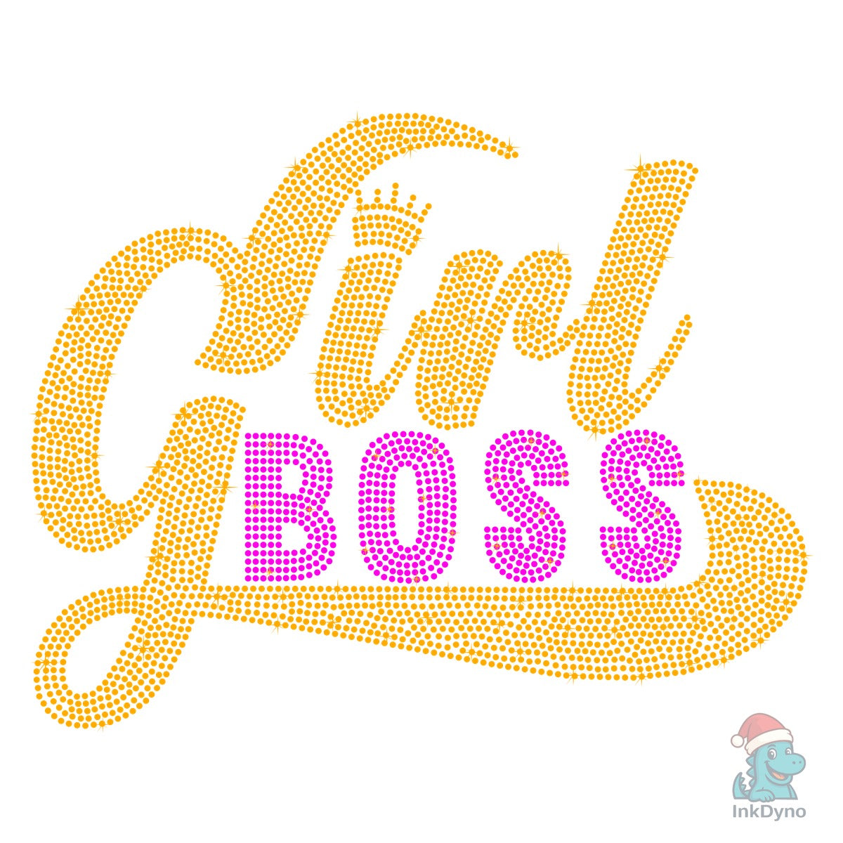 Girl Boss Rhinestone Templates