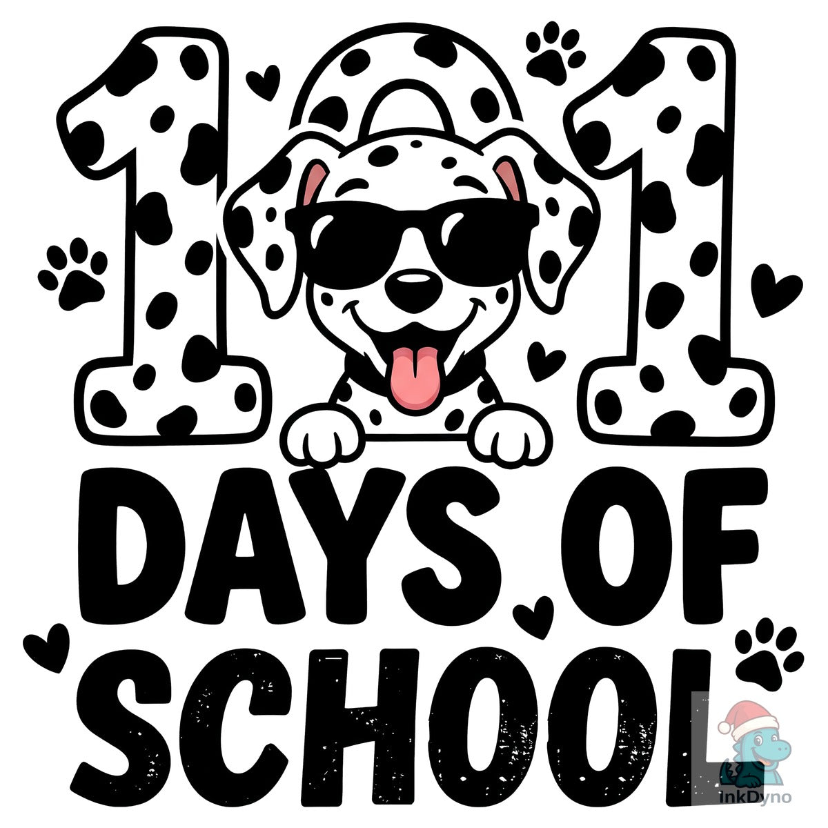 100 Days of School Cute Dog