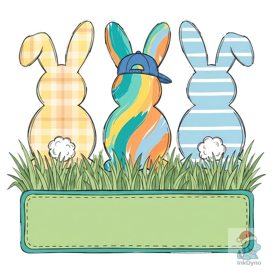 Personalized Easter Bunny Design Boys - DTF Transfer