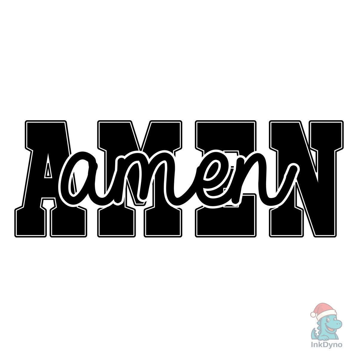 Amen Cross Bow Christian Bible Vers
