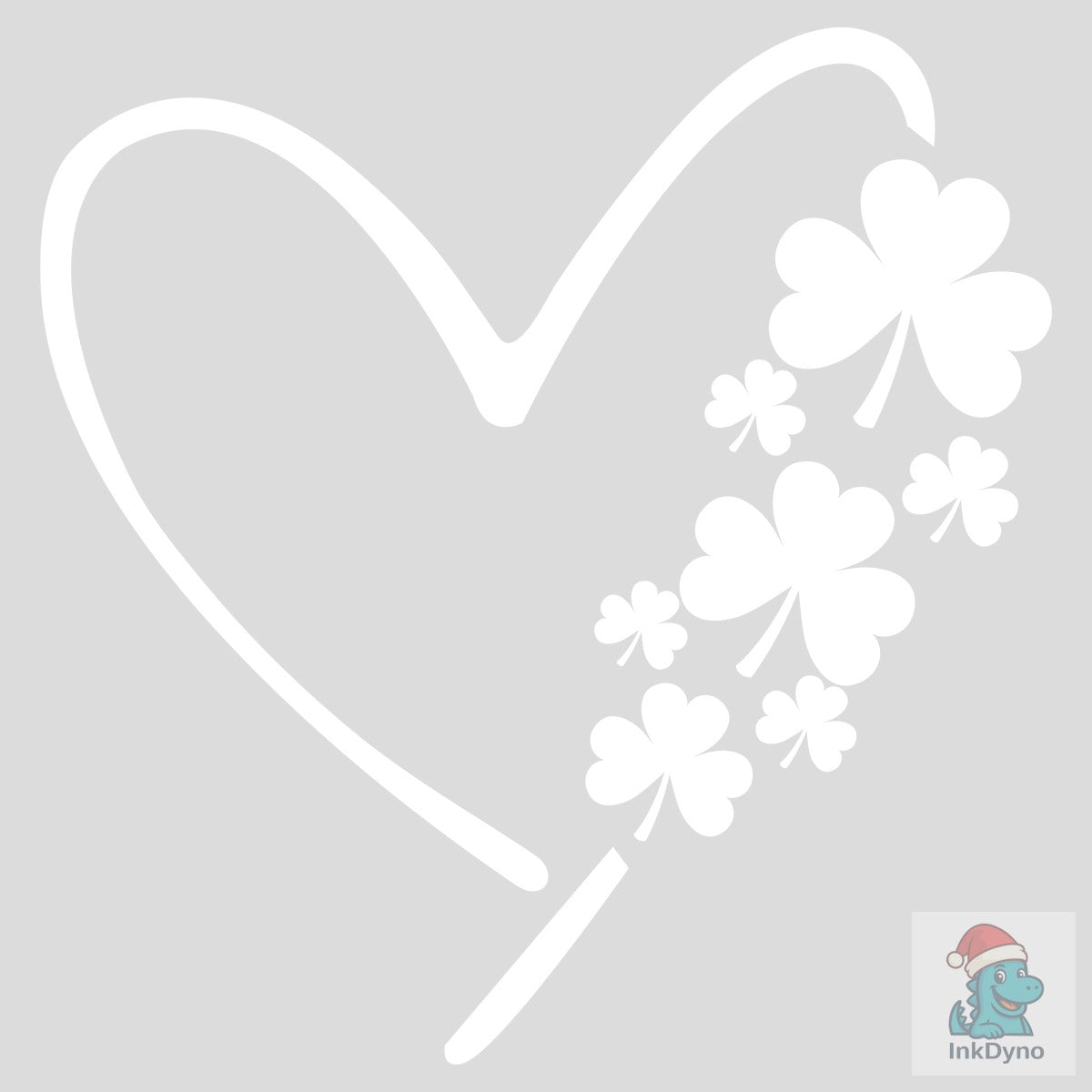 Heart Shamrock St Patricks Day