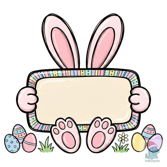 Personalized Easter Bunny Sublimation - DTF Transfer