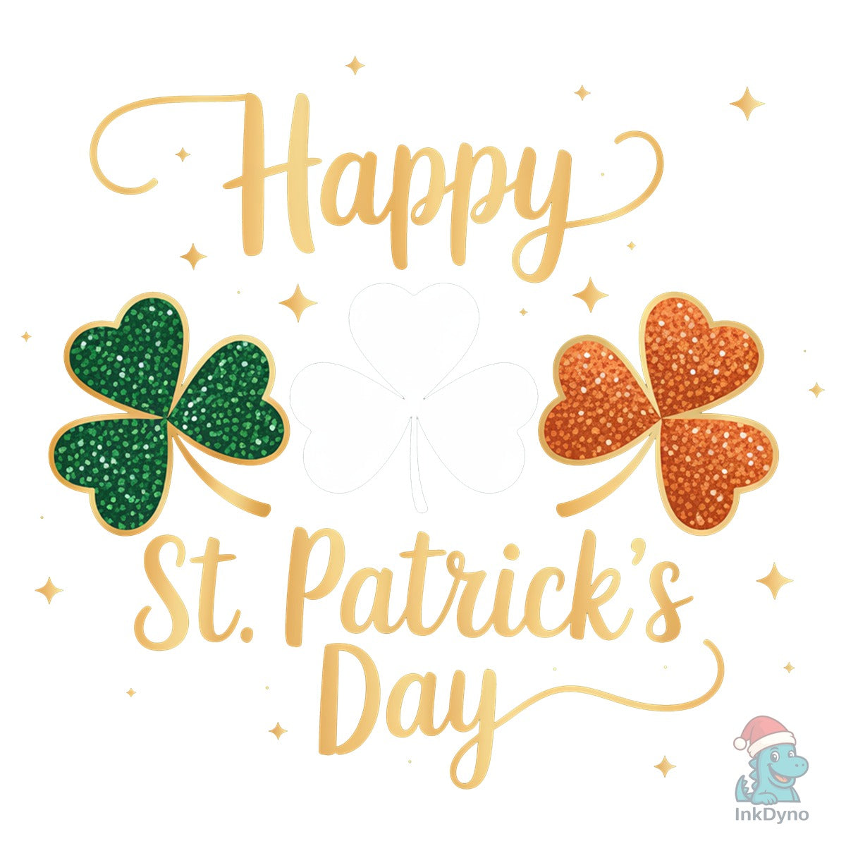 Preppy St. Patricks Day Love Shamrock