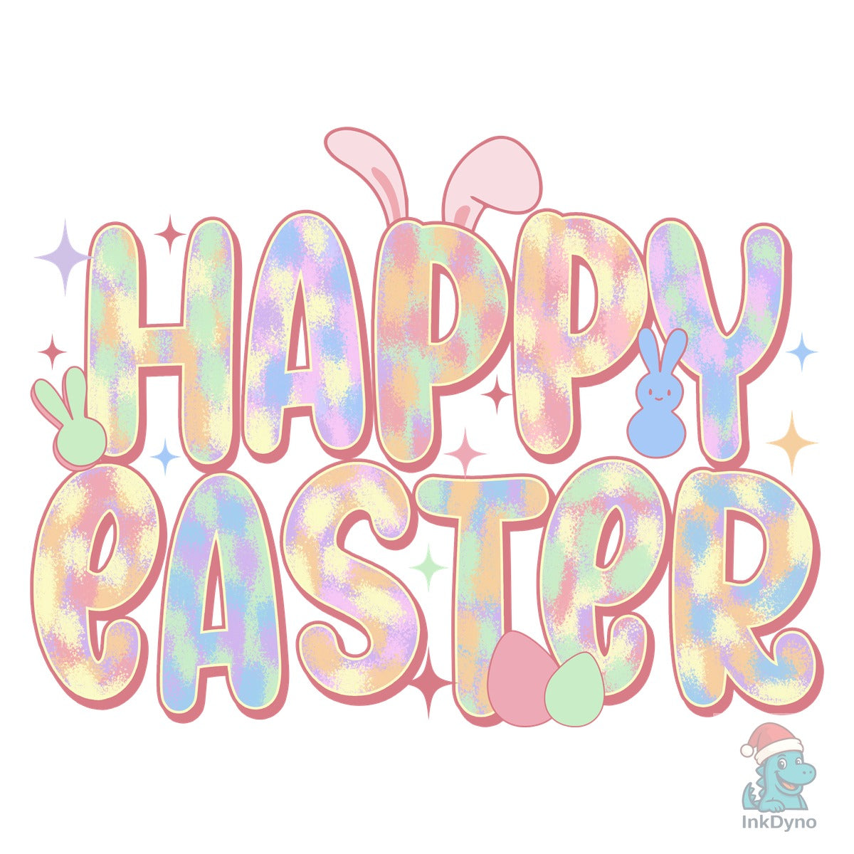 Happy Easter Pastel Bunny
