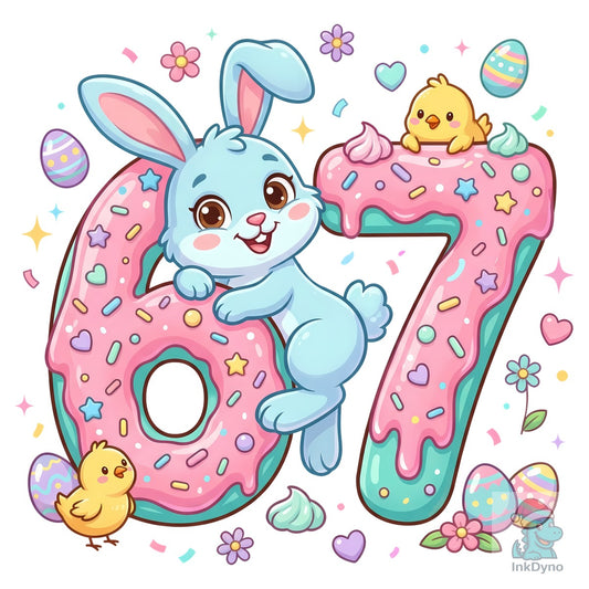 67 Funny Viral Meme Easter Bunny - DTF Transfer