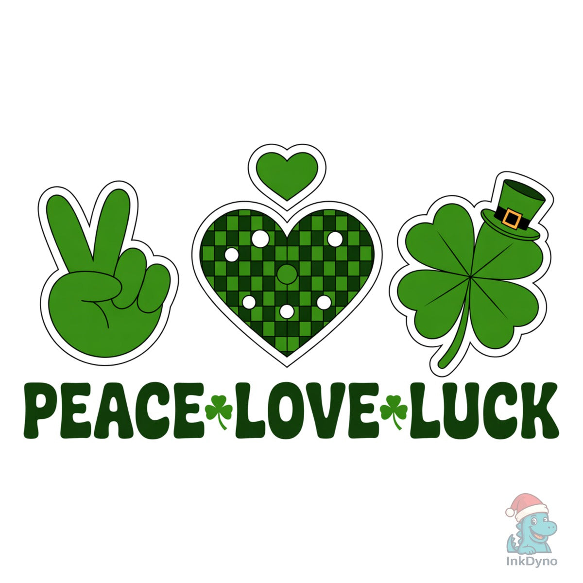Peace Love Luck St Patrick's Day