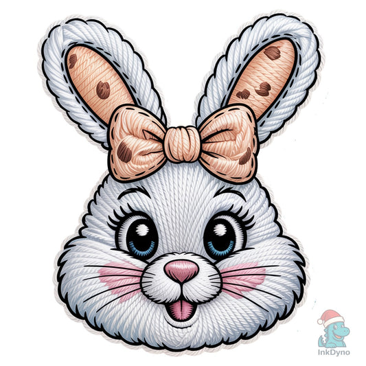 Easter Bunny Faux Yarn Easter - DTF Transfer