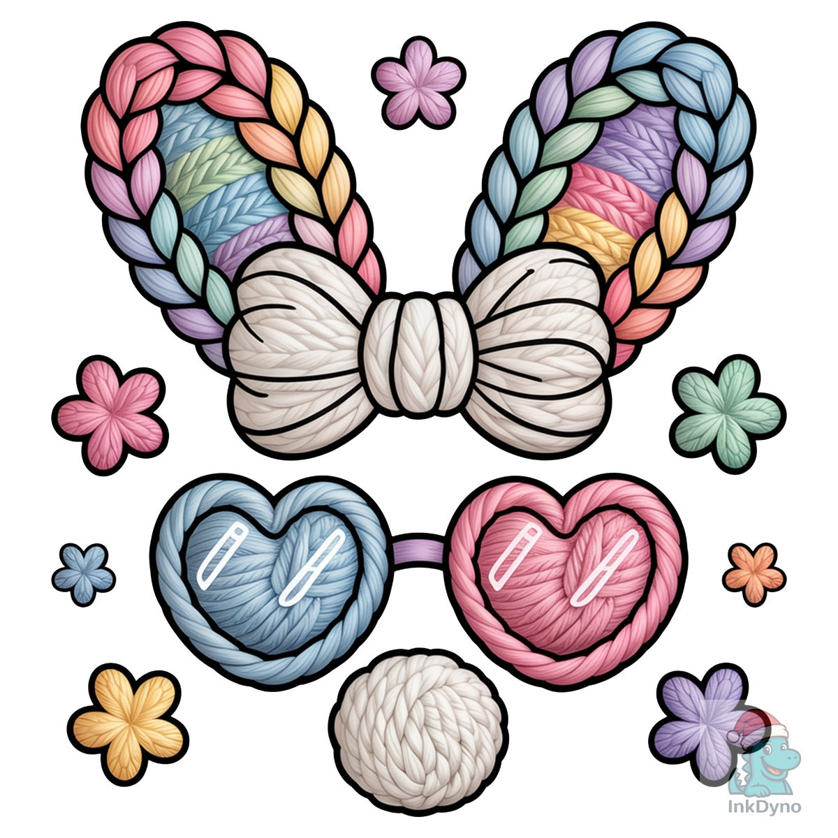 Faux Yarn Bunny Easter Faux Bunny