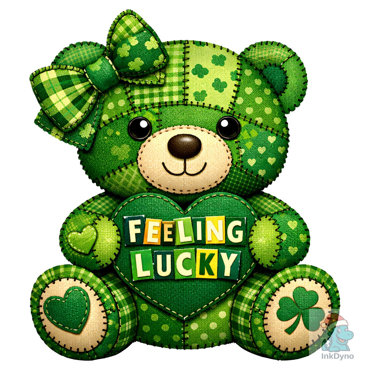 Feeling Lucky Patchwork Teddy Bear