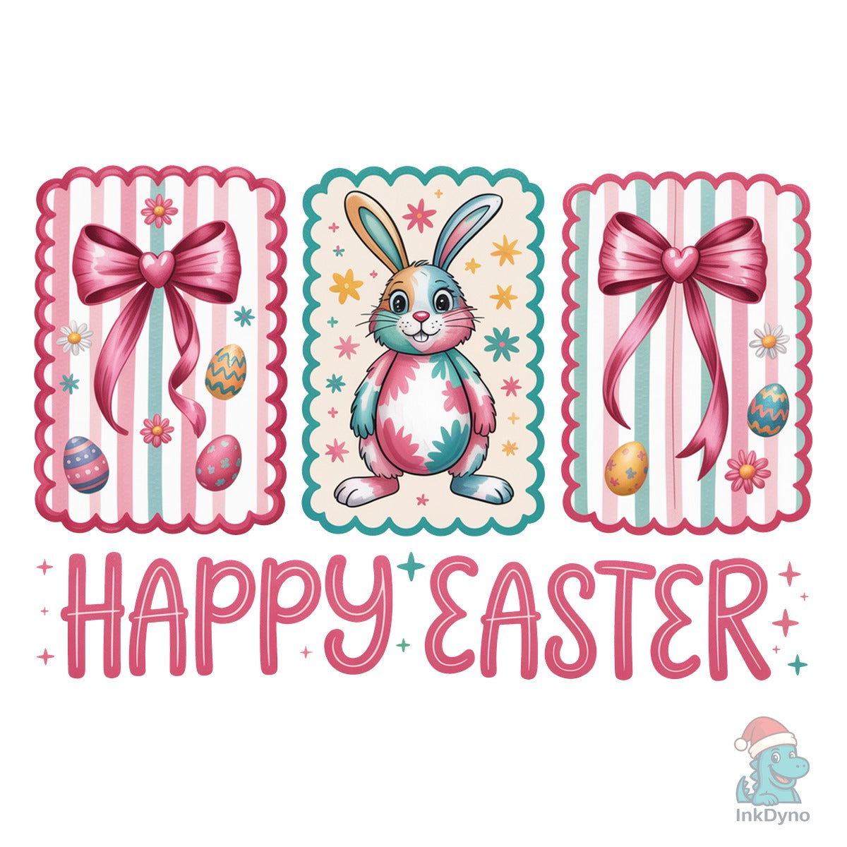 Happy Easter Glitter Easter Bunny