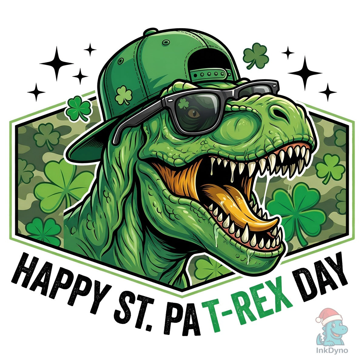 Happy St Pat-Rex Day Dinosaur