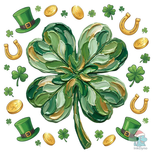 Lucky Shamrock St Patrick - DTF Transfer