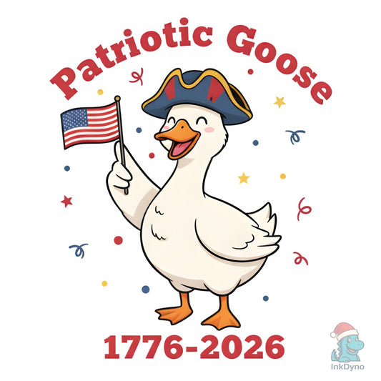 Patriotic Goose 1776 2026 - DTF Transfer