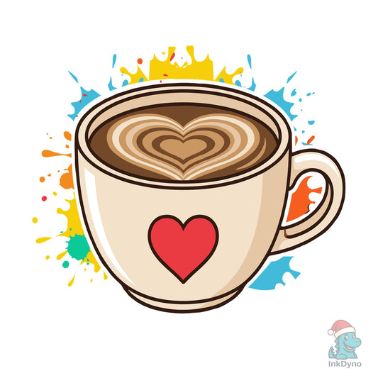 Funny My Blood Type is Coffee T-Shirt - DTF Transfer