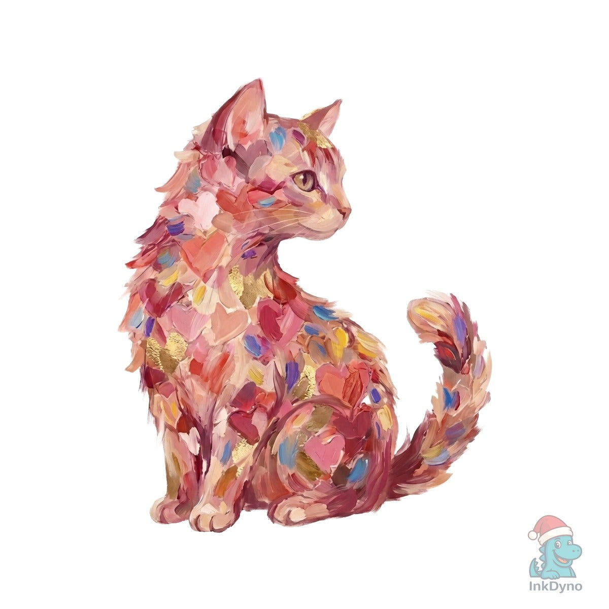 Artistic Paint Stroke Kitty