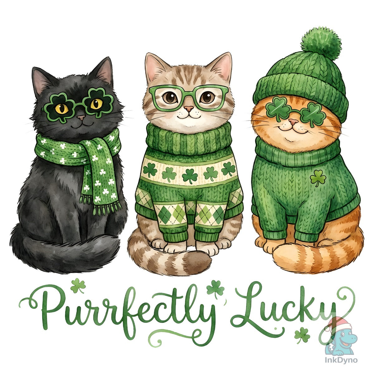 "Purrfectly Lucky" Cats Design