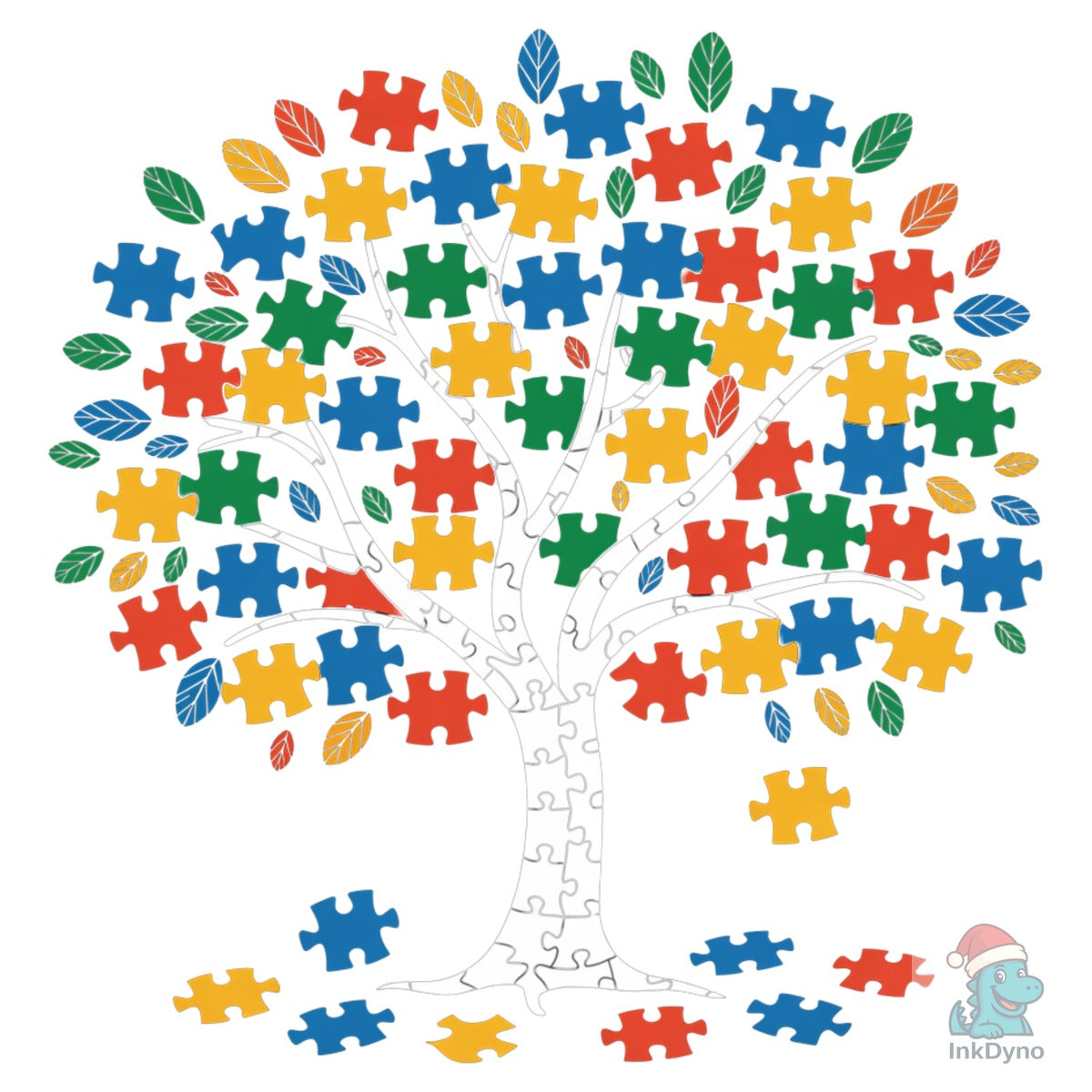 Autism Tree Puzzle Colorful Puzzle