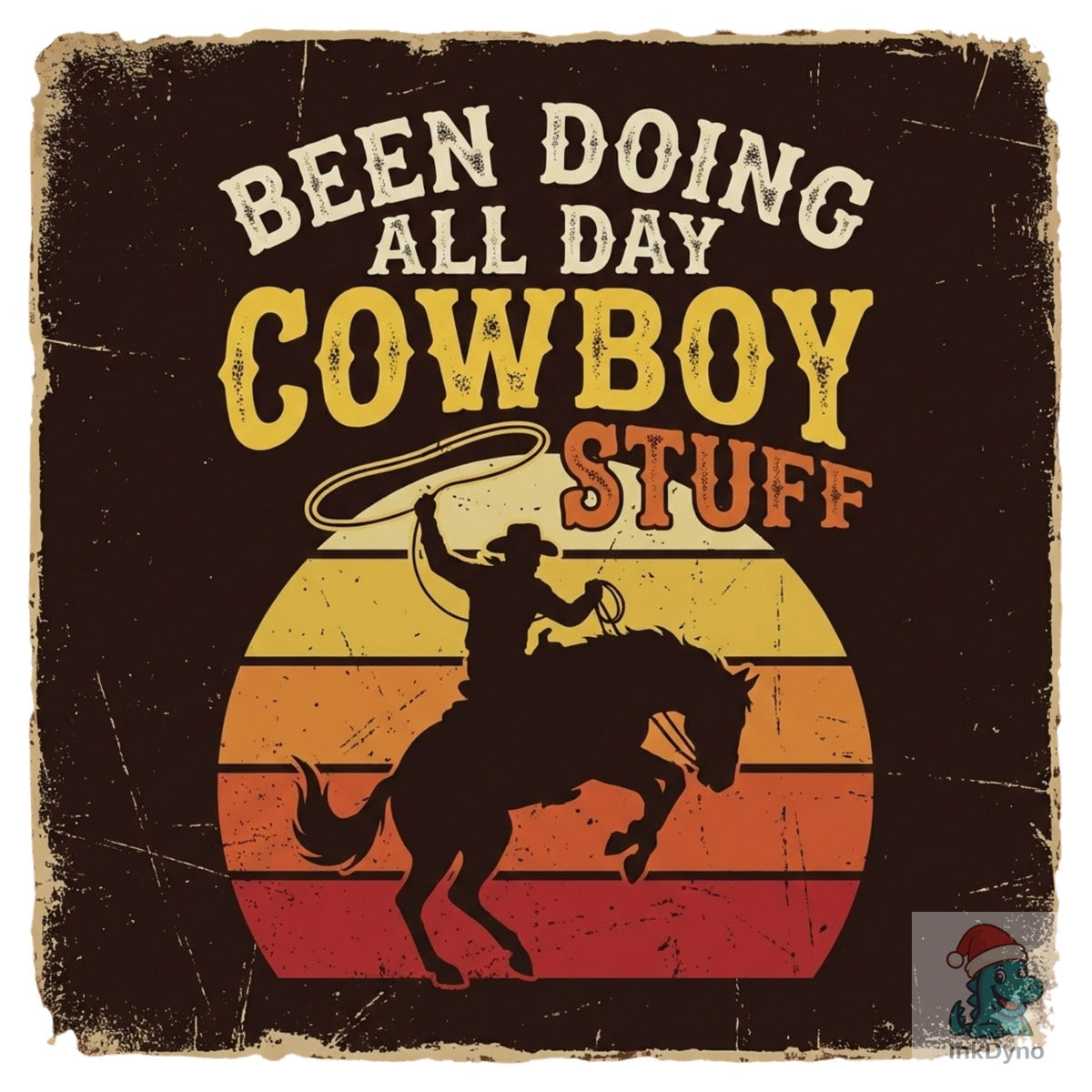 Cowboy Stuff Retro Rodeo Sunset