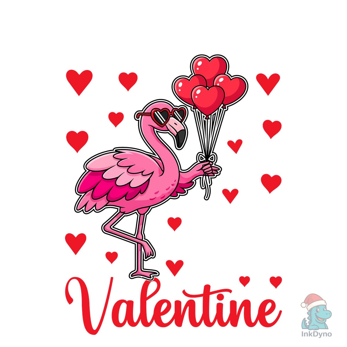 Flamingo Love Valentine's Day T-Shirt