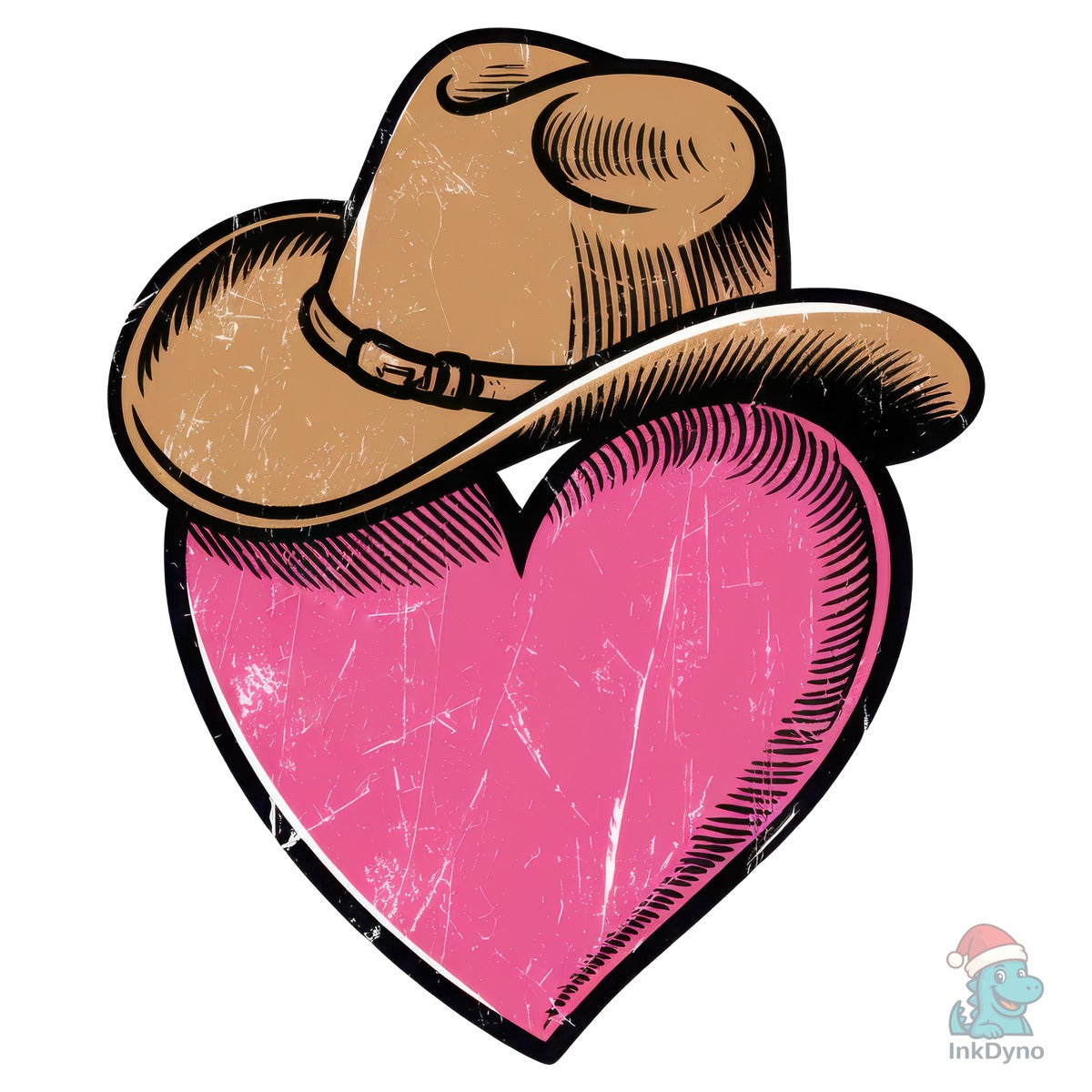 Western Cowboy Love Heart