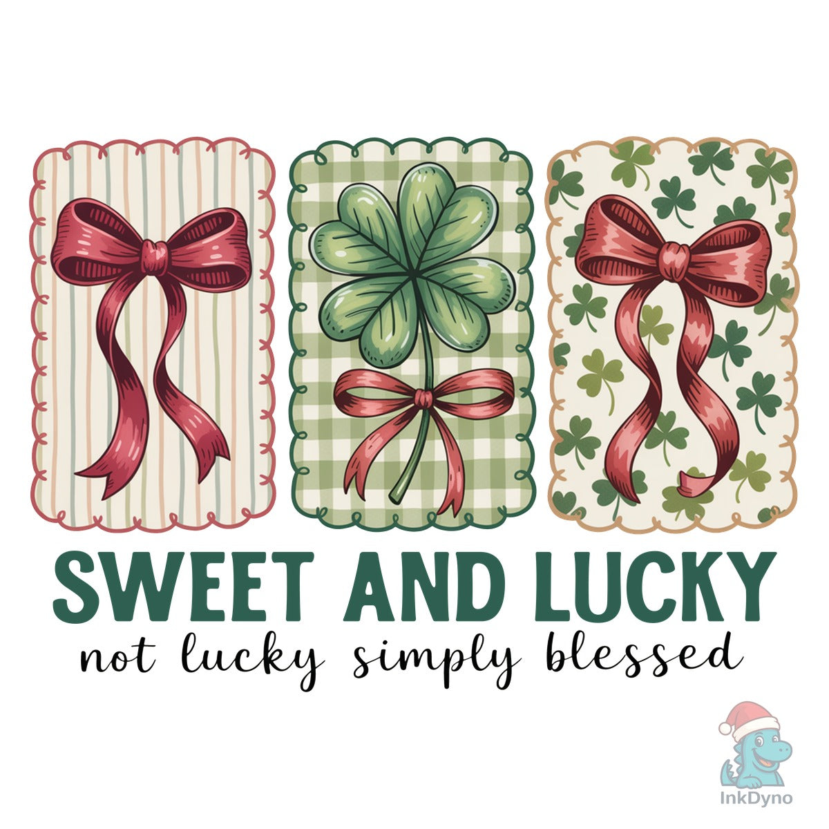 Not Lucky Simply Blessed Lucky Bow