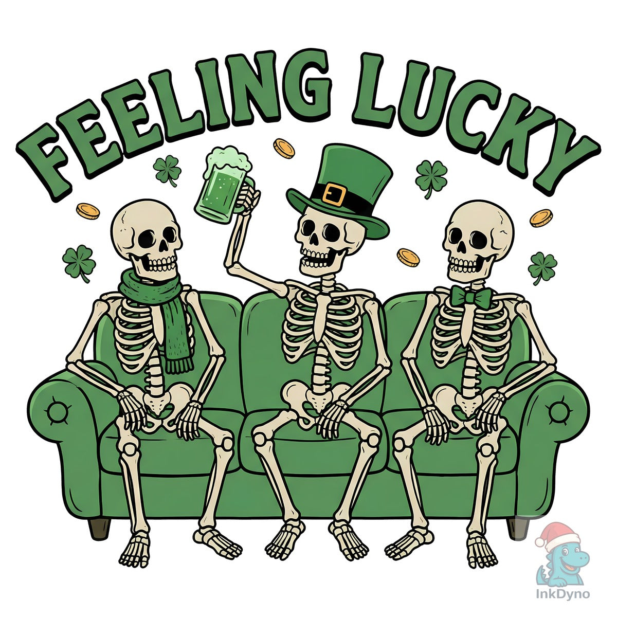 Lucky Skeleton St Patrick's Day