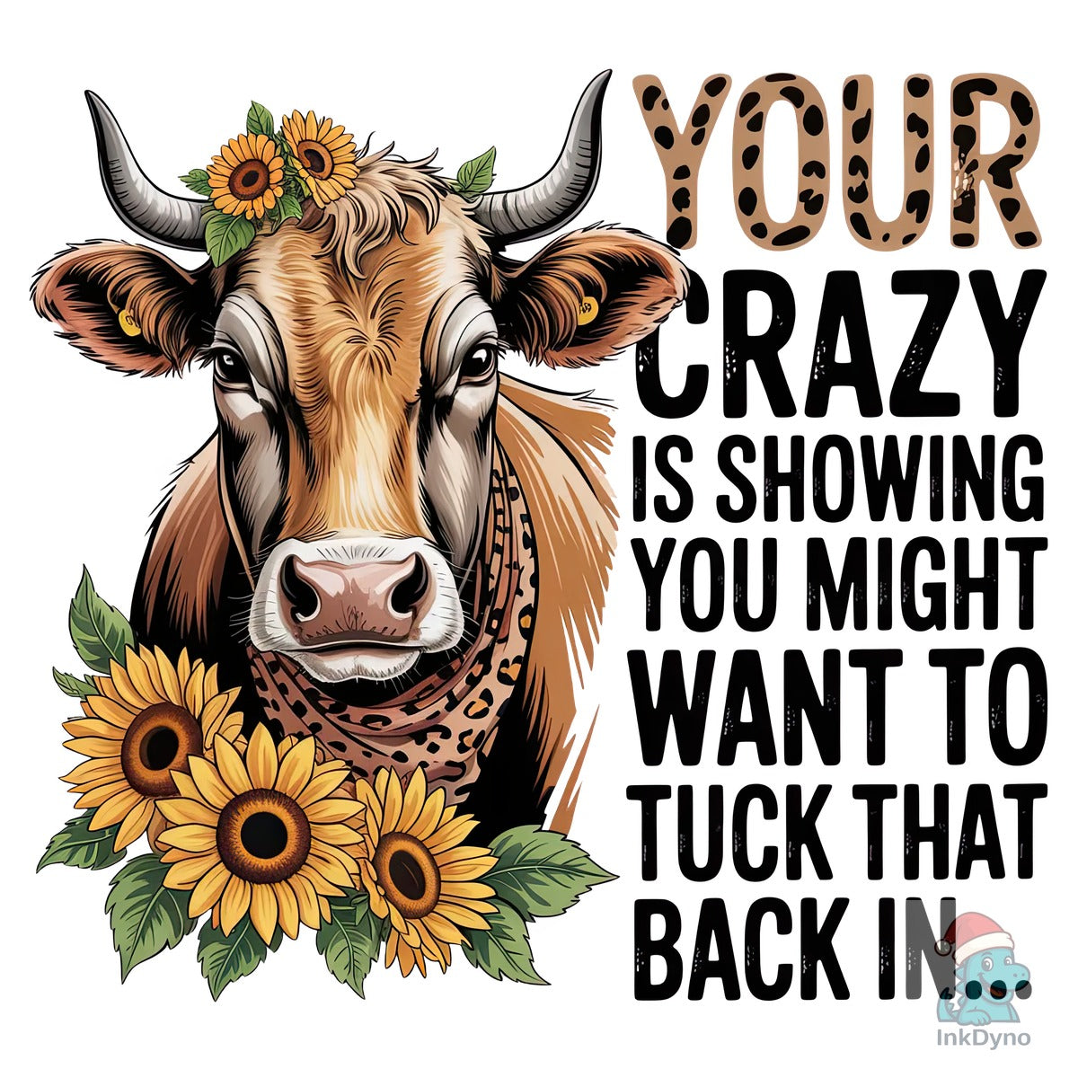 Crazy Cow Leopard Bandana
