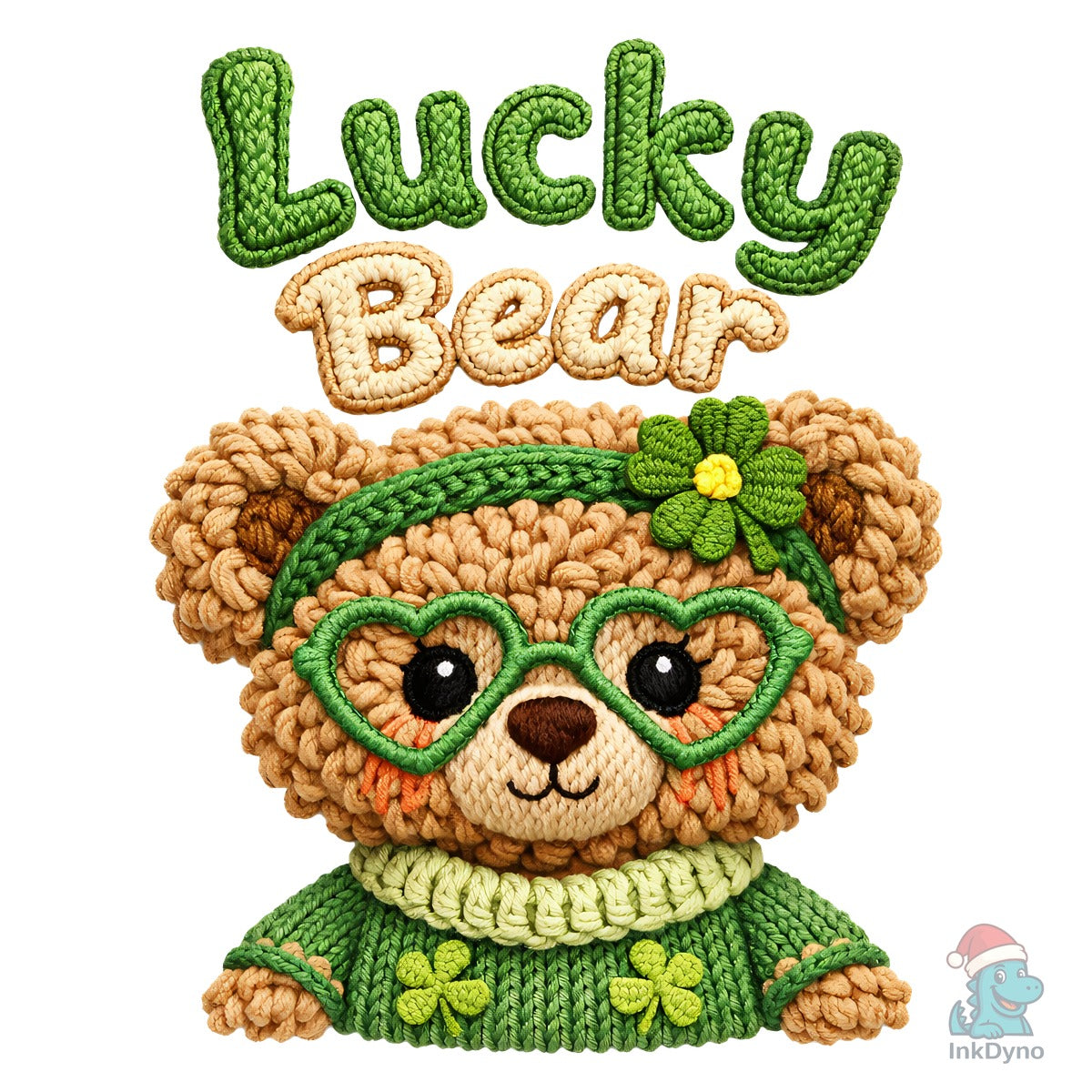 Lucky Bear Yarn Knit St Patrick's