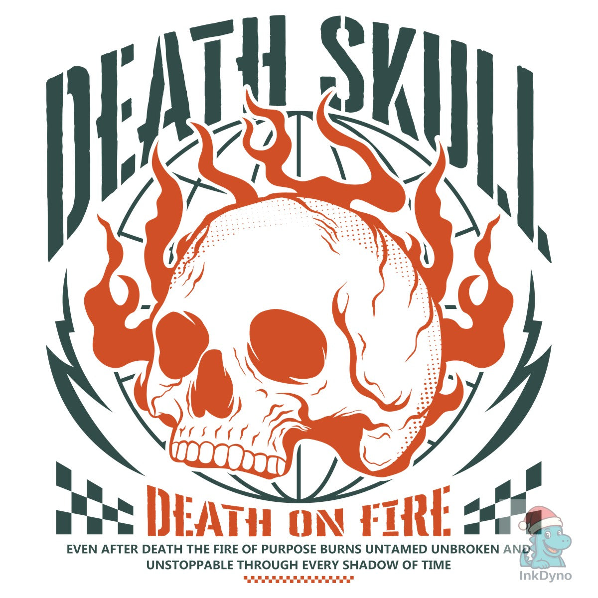 Burning Skull Urban Streetwear Design