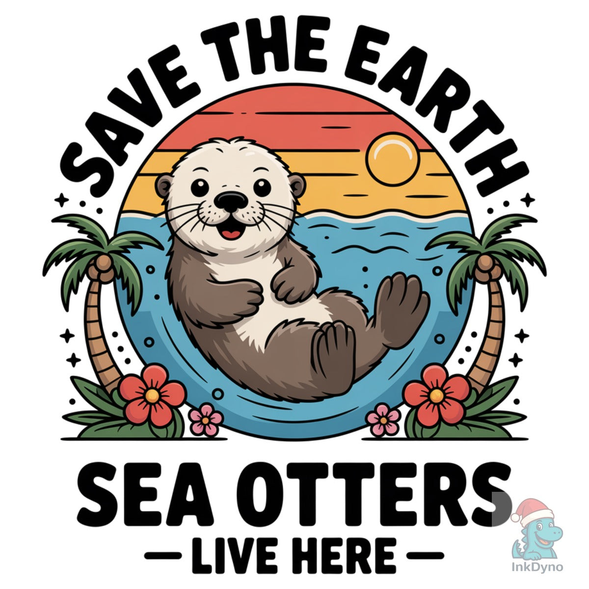 Save the Earth Cute Sea Otter