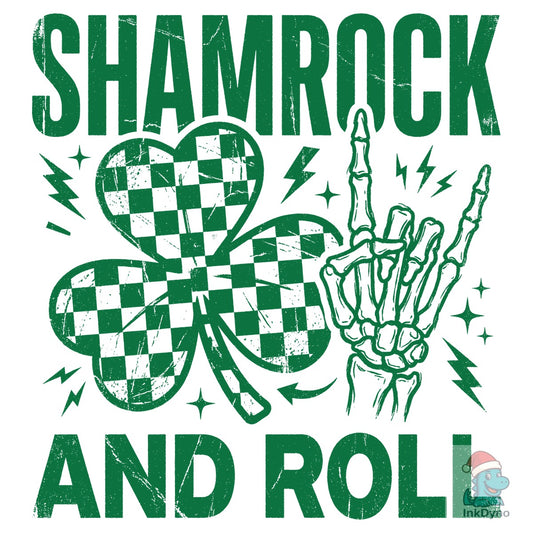Shamrock and Roll St Patrick - DTF Transfer