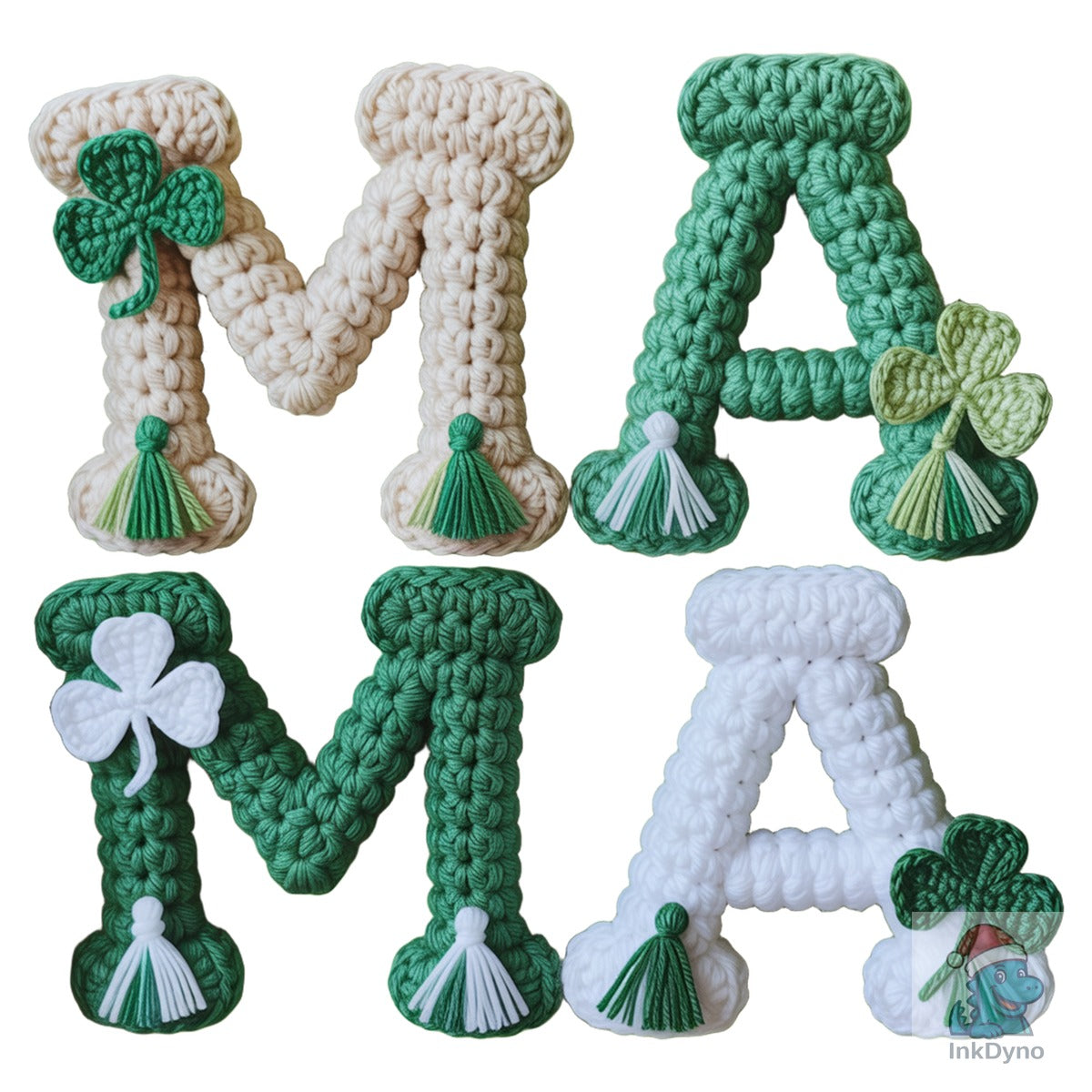 Faux Yarn Lucky Mama St Patrick's Da